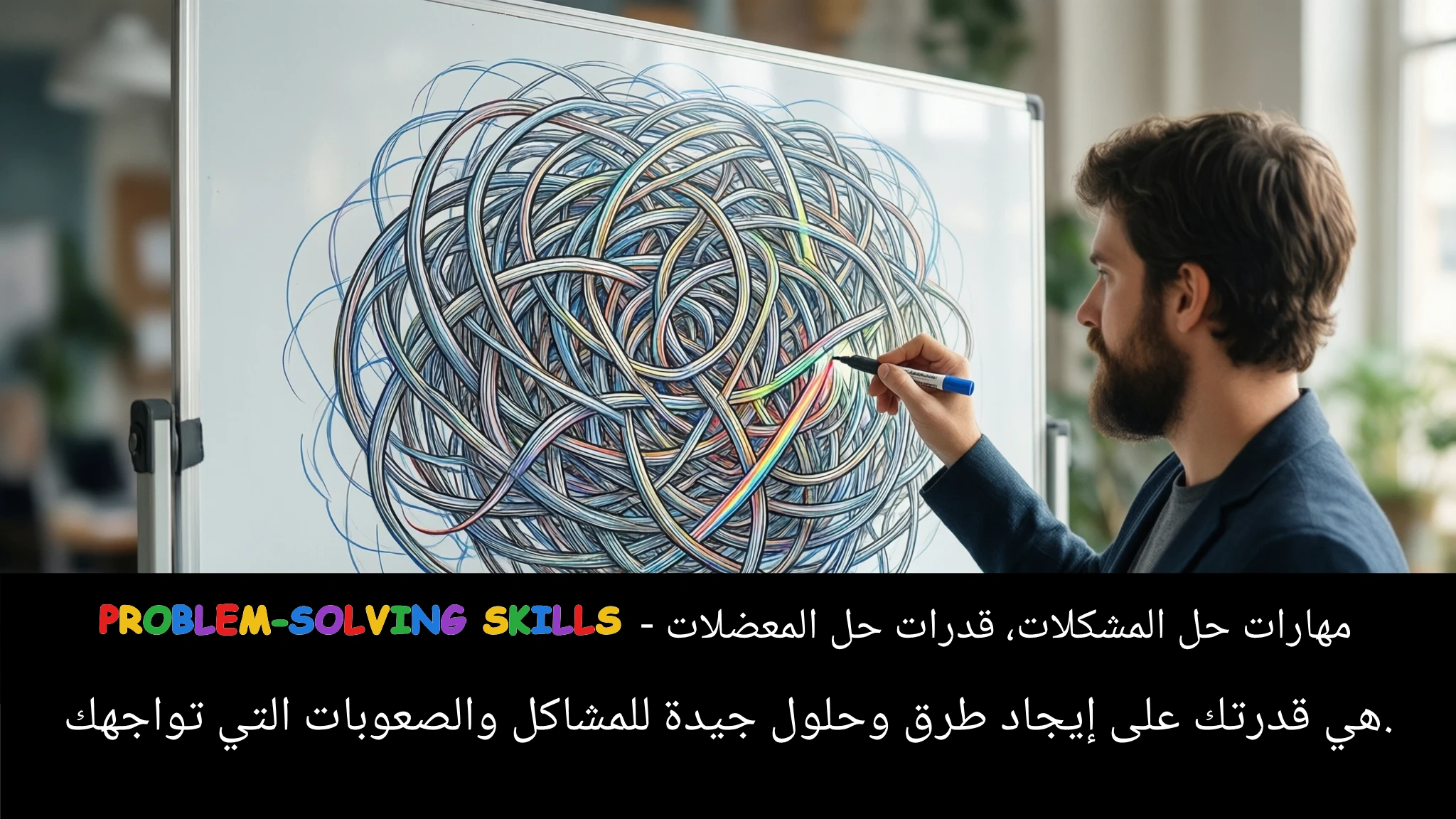 Arabic Illustration for problem-solving skills